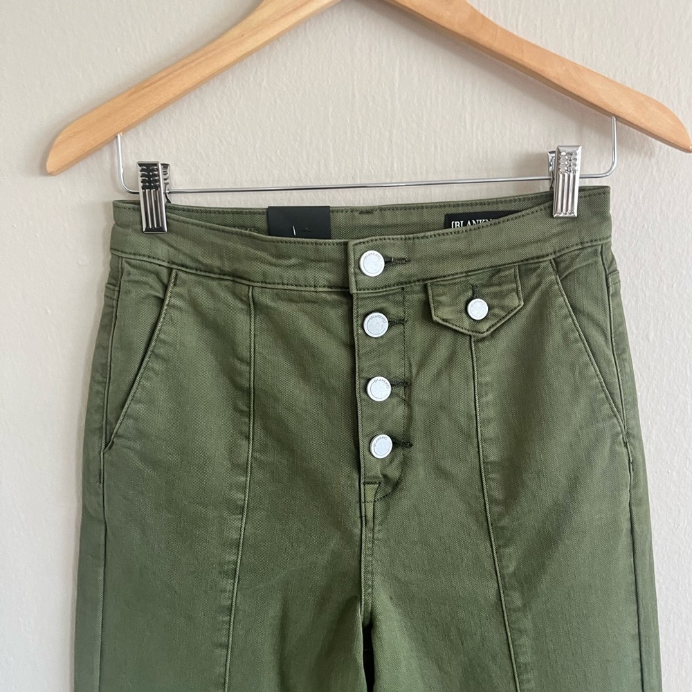 NWT BLANK NYC The Delancey Denim Wide Leg Pants Going Green Size 27 New! - Picture 8 of 8